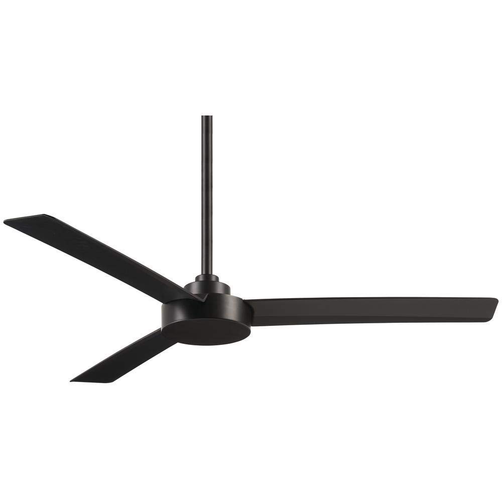 Minka Aire Roto 52 Inch Indoor Coal Ceiling Fan with Wall Control - Perfect for Living Rooms, Bedrooms, and Home Offices