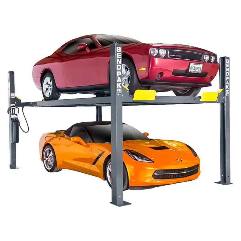 Bend Pak 9000 lbs 4 Post Car Lift HD-9 - Heavy Duty Vehicle Hoist for Auto Repair Shops & Home Garages