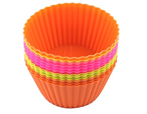 Colorful 8-Piece 6-Inch Baking Muffin Pan Set - Non-Stick Cake Molds & Cupcake Liners for Baking, Party Desserts, and Kitchen Decor (Multicolor) - Perfect for Birthday Parties, Holiday Treats, and Home Baking