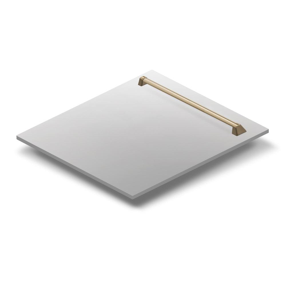 ZLINE Autograph Edition 24 Inch Tallac Dishwasher Panel with Accent Handle (DPVZ 304 24) - Premium Stainless Steel Panel for Built-In Dishwashers - Perfect for Modern Kitchens and Home Renovations