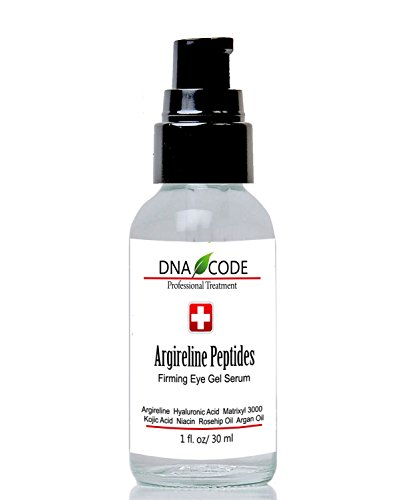 DNA Code-Magic Eye Gel - Argireline Peptides Anti-Aging Eye Cream for Wrinkles, Dark Circles & Puffiness | Hydrating & Firming Under Eye Treatment for Women & Men | Day & Night Use for Brighter, Youthful Eyes