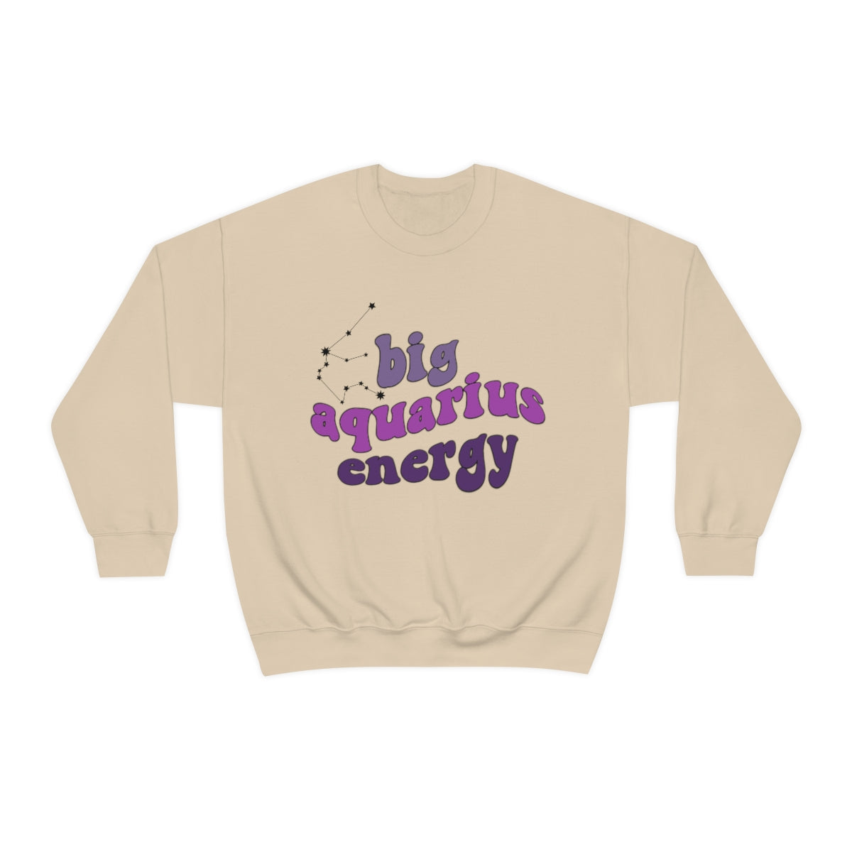 Aquarius Sweatshirt - Big Aquarius Energy Hoodie for Women & Men | Perfect Gift for Aquarius & Astrology Lovers | Birthday, Christmas & Zodiac-Themed Outfits