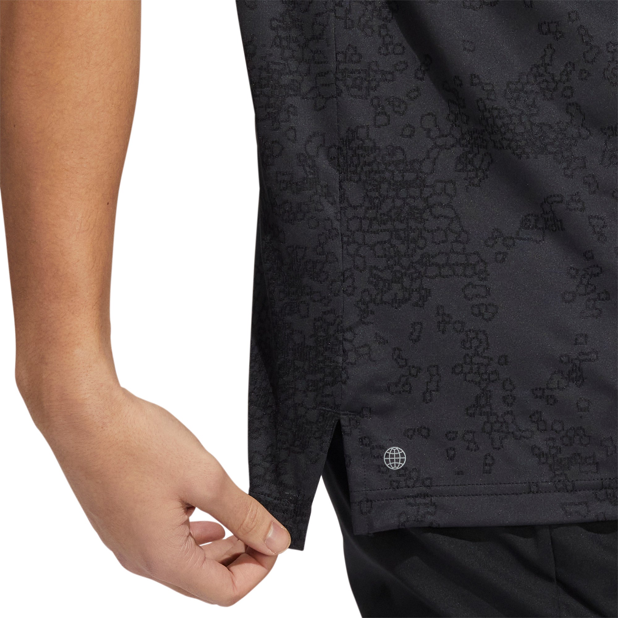 Adidas Jacquard Men's Golf Polo Shirt - Breathable & Moisture-Wicking Performance Top for Golf & Casual Wear
