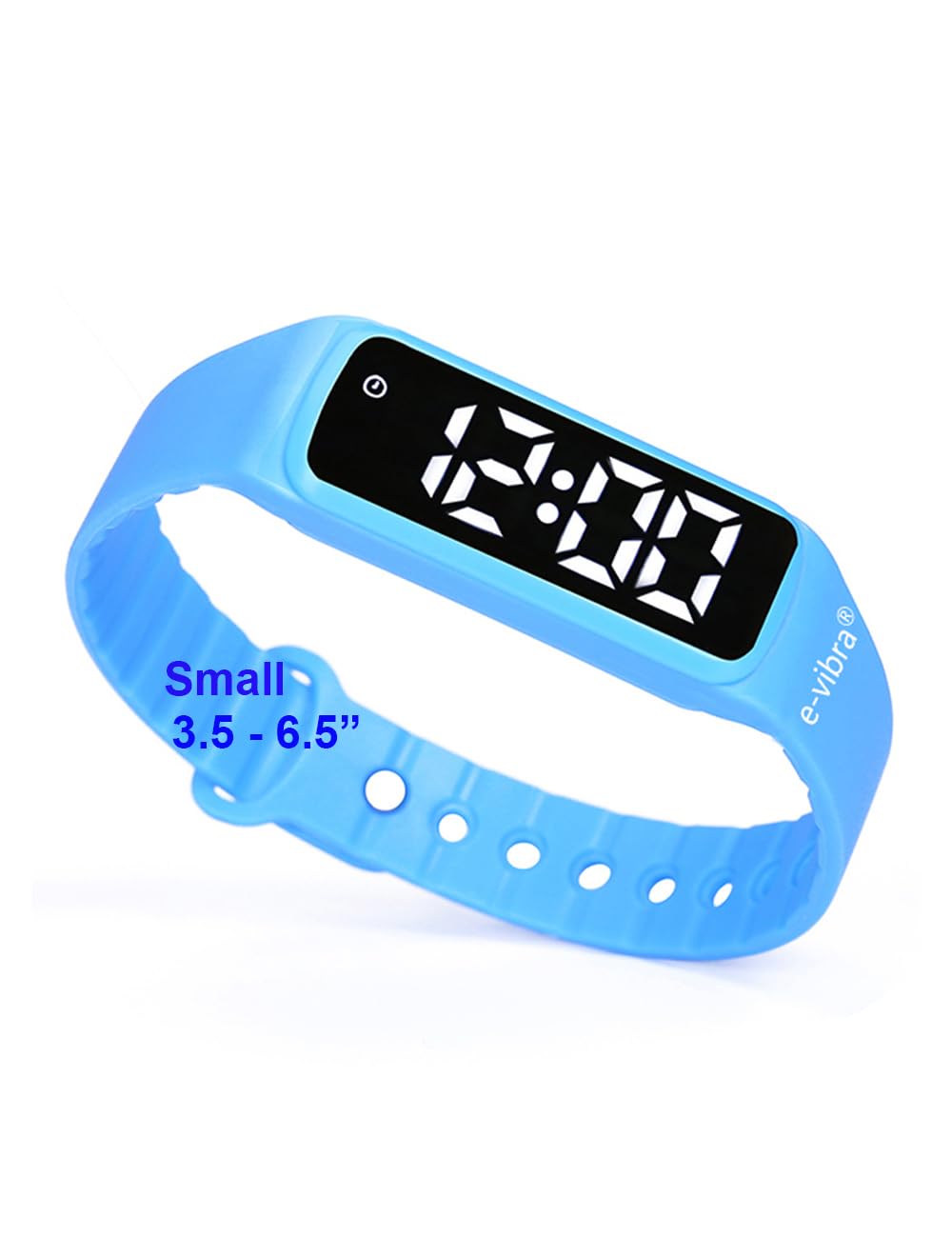 8 Alarm Vibrating Watch with Timer - Silent Medical Reminder for Seniors & Medication - Waterproof & Shockproof - 8 Daily Alarms (Blue, Small) - Perfect for Nurses, Elderly Care, and Hearing Impaired Users