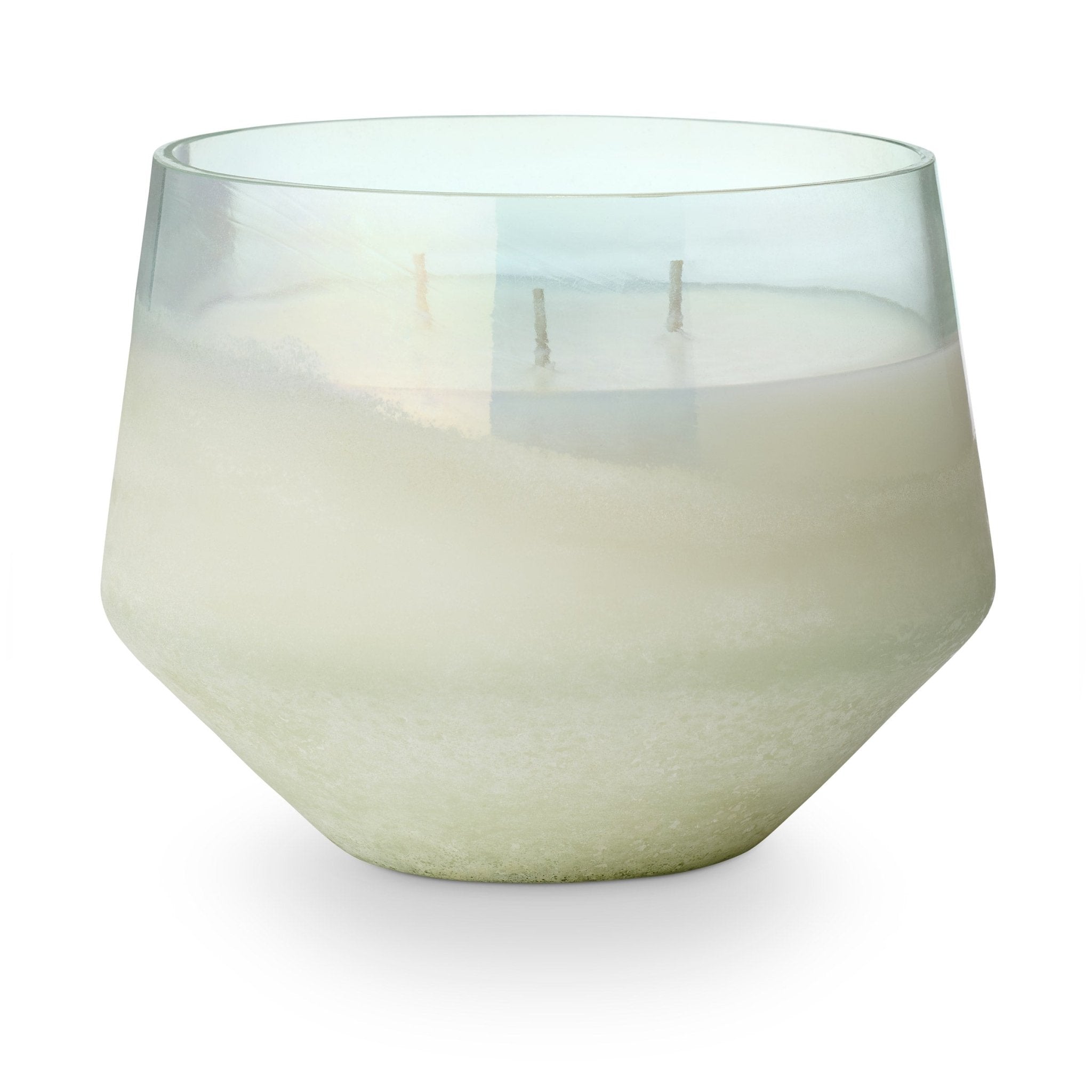 Premium Large Baltic Glass Candle with Natural Sea Salt - Aromatherapy Home Decor for Relaxation, Meditation & Spa Ambience