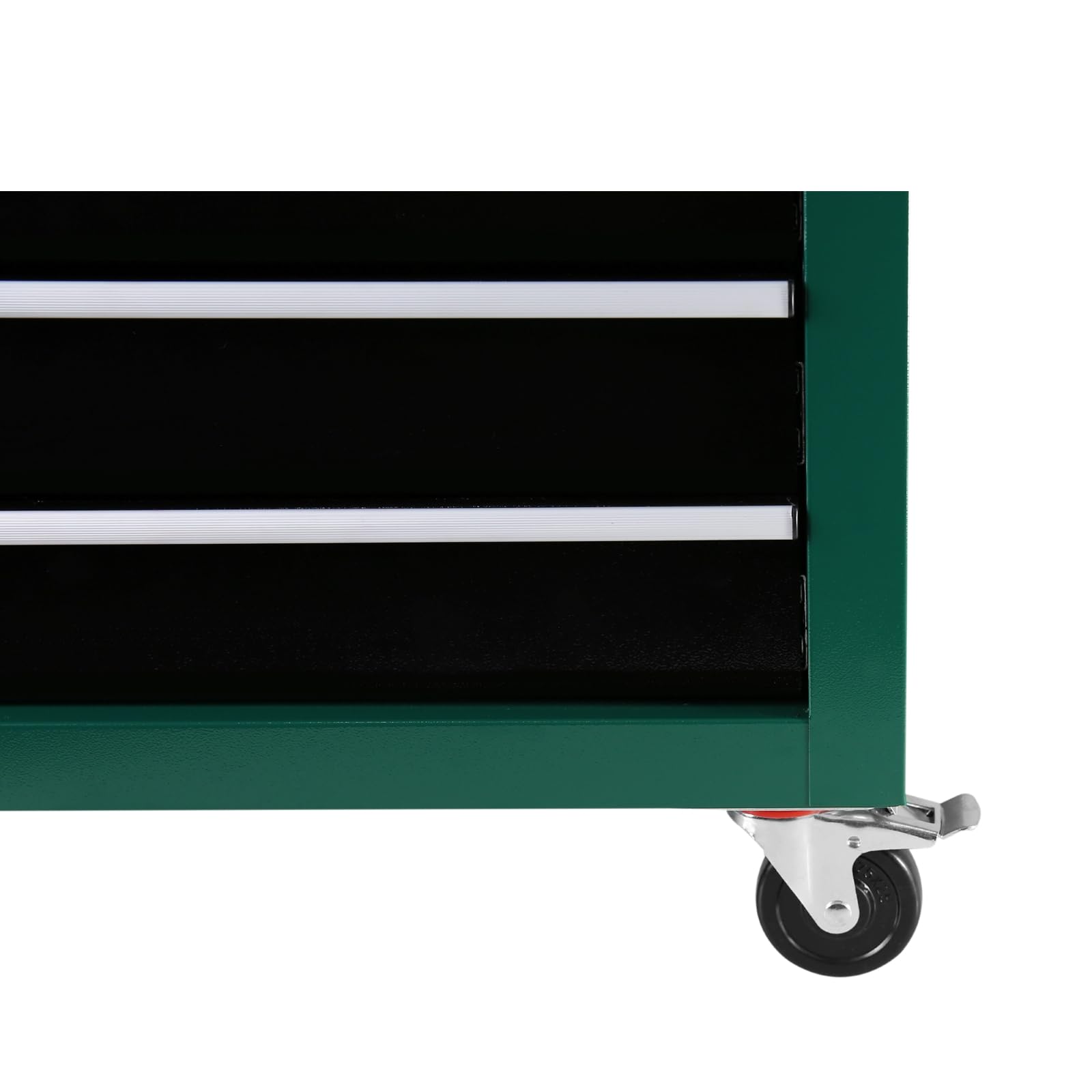HMFULE 7-Drawer Rolling Tool Chest with Locking System - Heavy Duty Mobile Tool Cart on Wheels for Garage, Workshop & Warehouse - Green Tool Storage Organizer with Top Cushion & Drawer Liners - Perfect for Mechanics, DIY Projects & Professional Repair Shops
