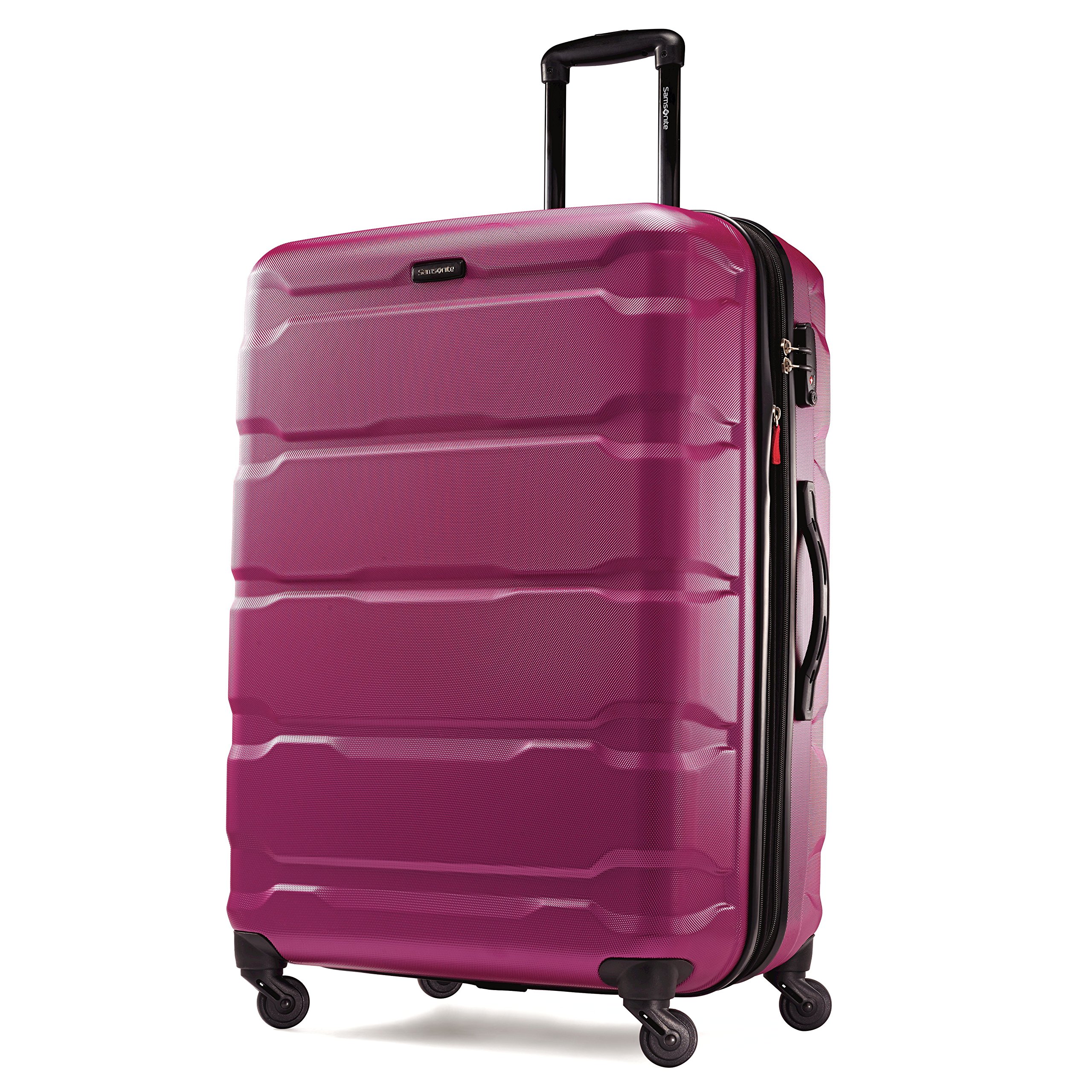Samsonite Omni PC Hardside Expandable Luggage Set with 360° Spinner Wheels - 3-Piece (20/24/28 Inch) in Radiant Pink - Perfect for Business Travel, Family Vacations & International Trips