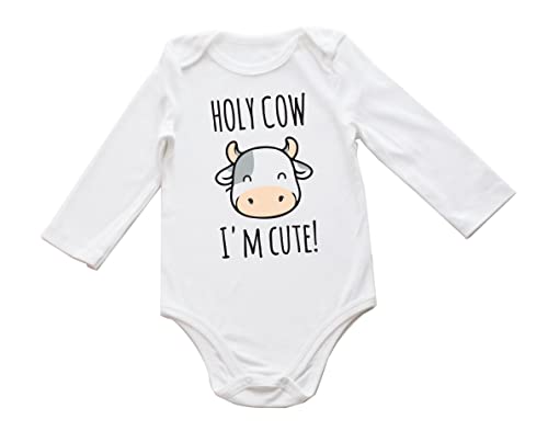 Cow-Long Sleeve Bodysuit