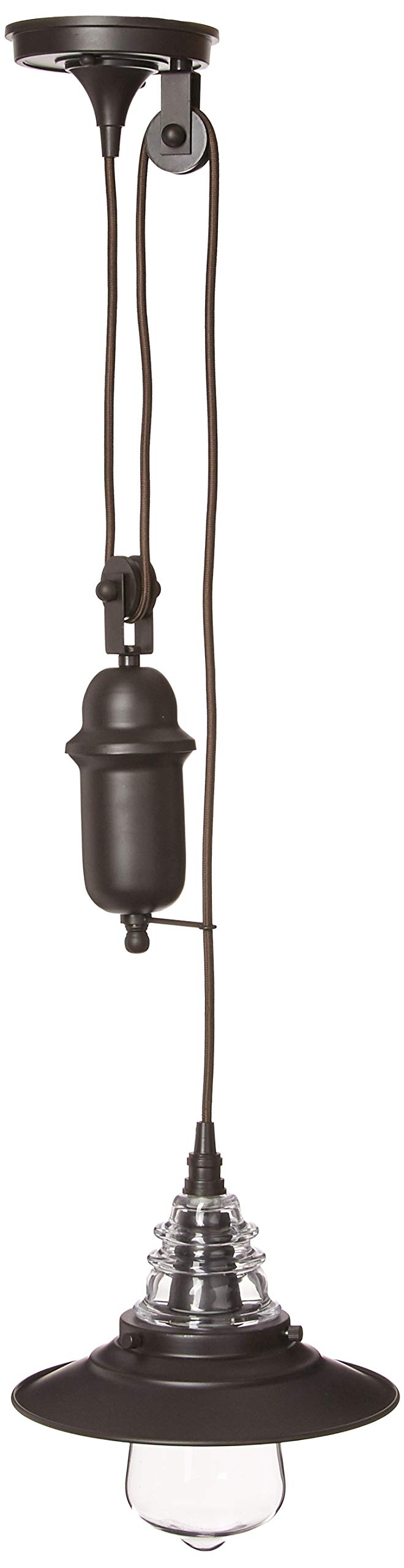 Elk Lighting 66843-1 Bronze Ceiling Pendant Light Fixture - Perfect for Dining Room, Kitchen Island, or Entryway Lighting