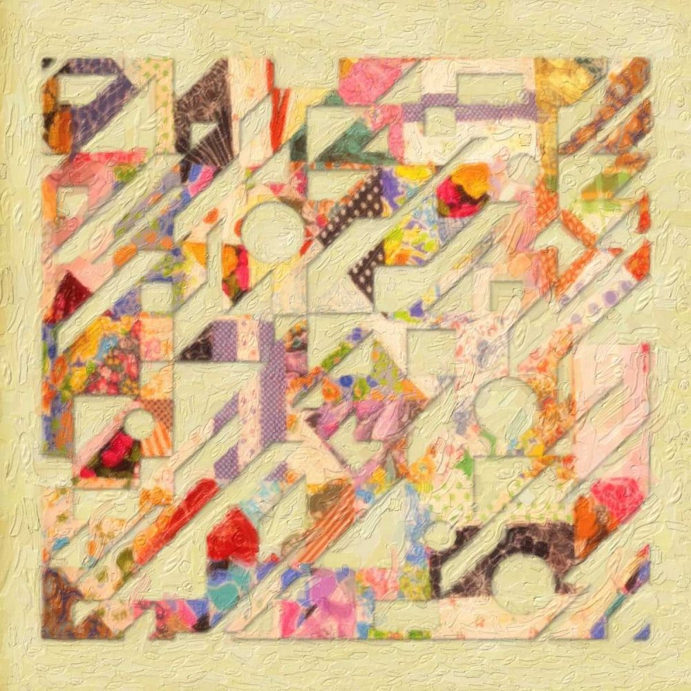Abstract Quilt II by Taylor Greene - 12x12 Inch Modern Art Print Poster for Home Decor, Office Wall Art & Gift Ideas