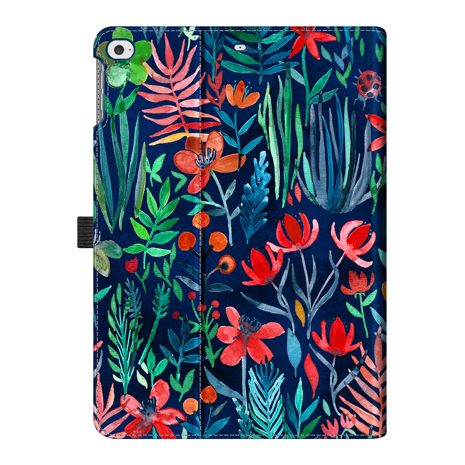 Fintie Protective Case for iPad 6th/5th Gen & iPad Air 2/Air 1 (9.7 Inch 2018/2017 Model) - Shockproof Corner Protection, Multi-Angle Stand with Storage Pocket, Jungle Night Print - Perfect for Work, School & Travel Use