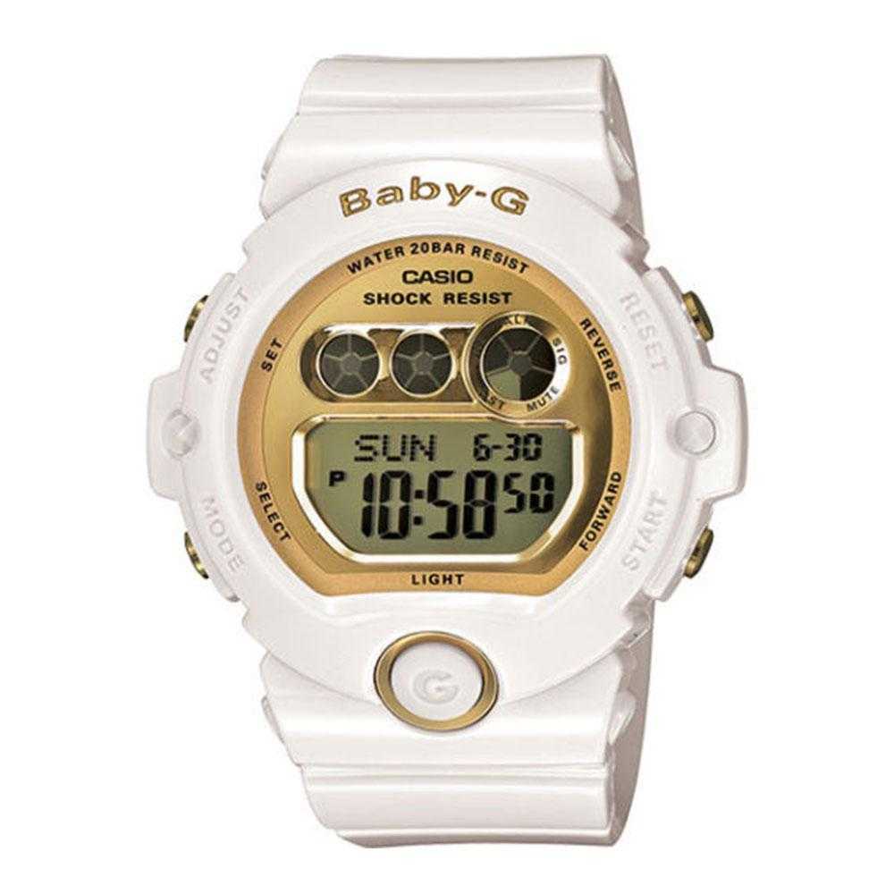 CASIO BABY-G BG 6901 7DR Women's Digital Quartz Watch - White Resin Band, Shock Resistant, 200M Waterproof - Perfect for Swimming, Sports & Outdoor Activities