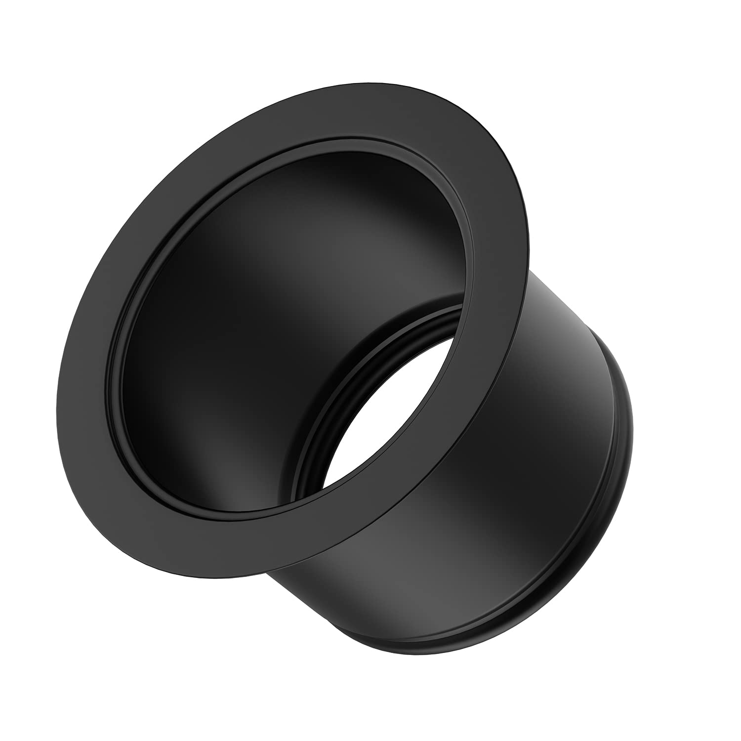 BOTEMY B9179 Extended Stainless Steel Garbage Disposal Flange - 3-1/2 Inch Standard Sink Drain Hole - Deep Kitchen Sink Flange (Matte Black) - Perfect for Undermount Sinks & Garbage Disposal Installation