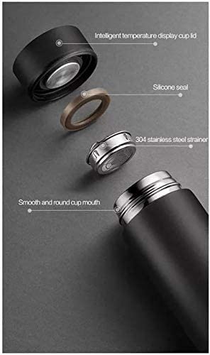 KGN MART Smart Thermos - 500ml Stainless Steel Vacuum Insulated Water Bottle with LED Temperature Display | Keeps Hot & Cold for 24 Hours | Leakproof Travel Mug for Hiking, Gym, Office & Outdoor Activities