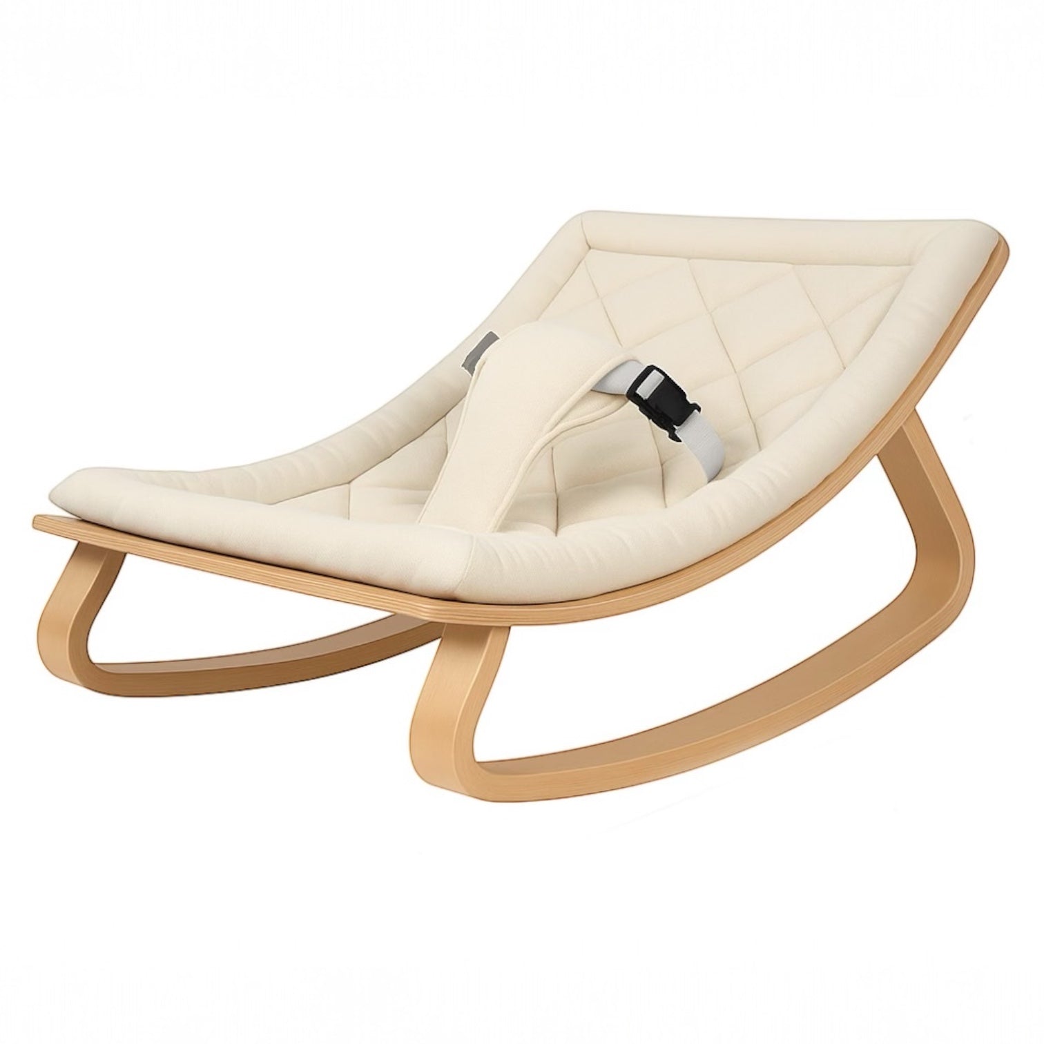 Natural Wooden Baby Rocker - Modern Nursery Rocking Chair for Infants & Toddlers | Safe & Comfortable Baby Furniture for Bedroom, Playroom or Nursery Decor