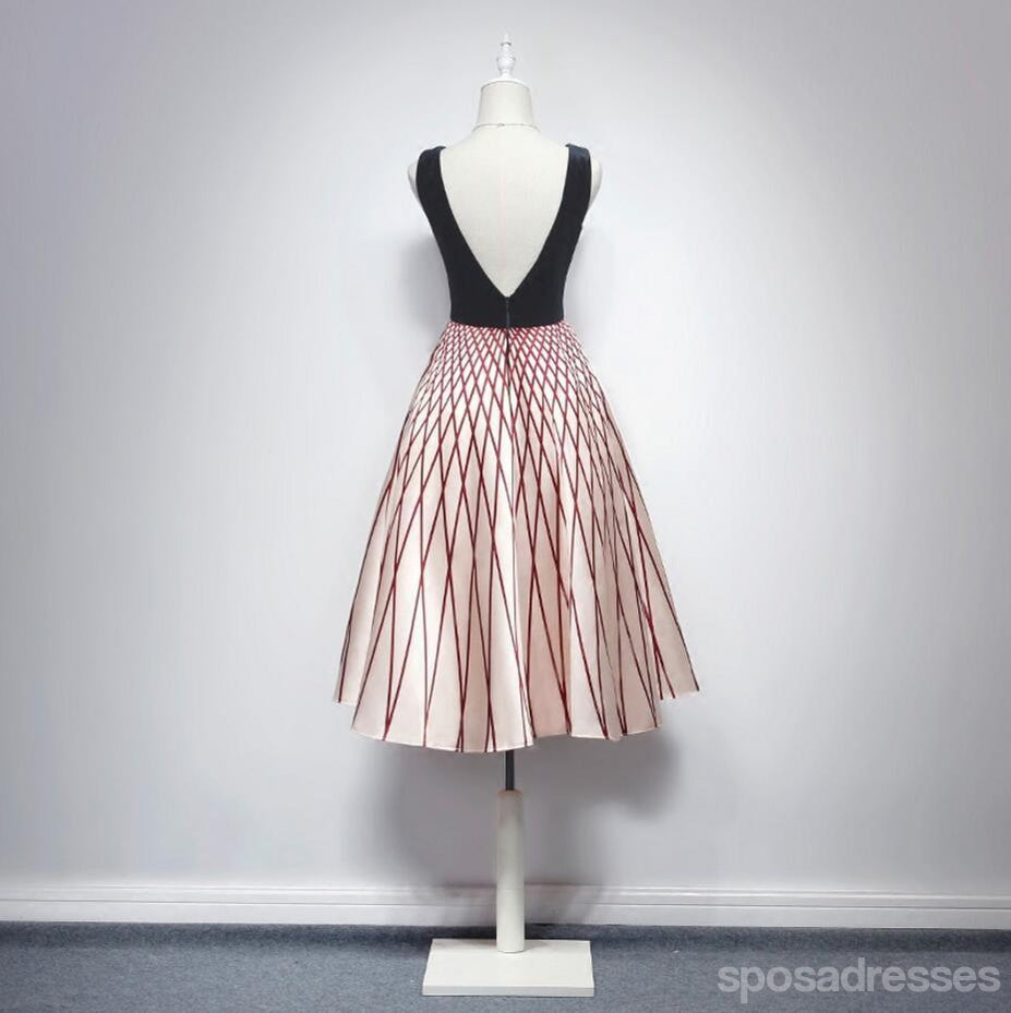 Sexy Black Backless Bodice Prom Dress - Affordable Short Homecoming & Cocktail Party Dress for Sweet 16, Formal Events & Night Out - CM340