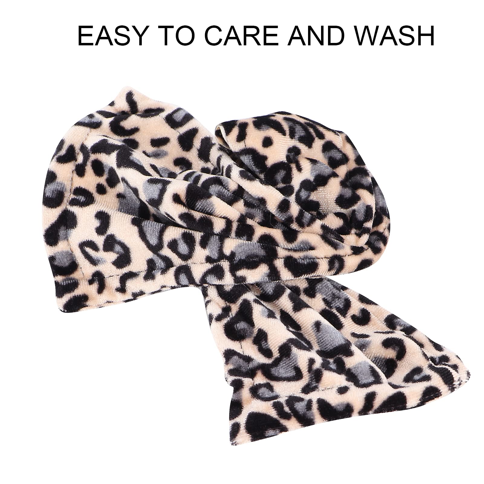 Flexible Twist Bun Hair Maker for Women - Soft Cloth Fabric Leopard Print Bowknot Hair Bun - Perfect for Running, Workouts & Daily Styling (FJ17-1)