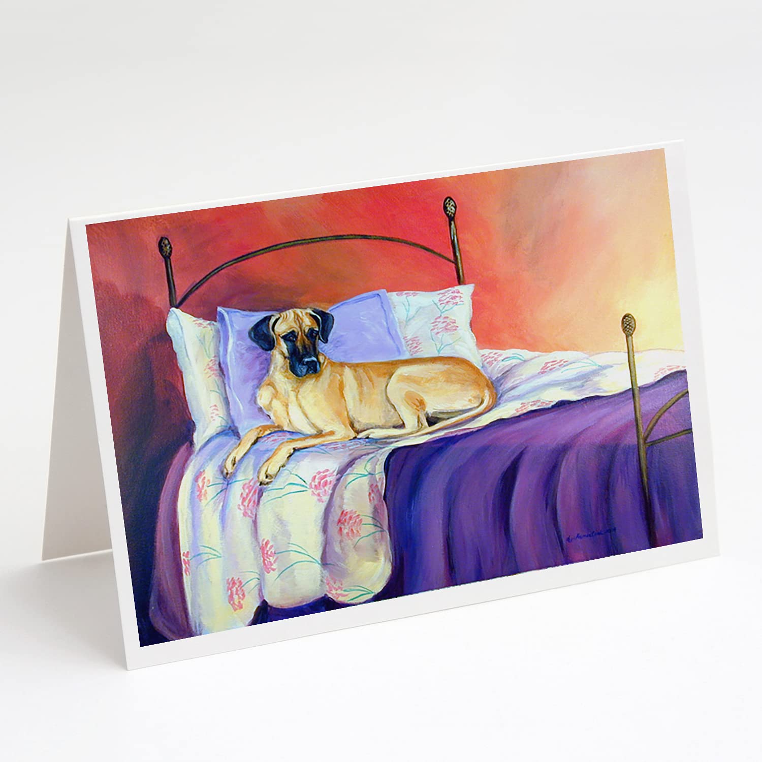 Great Dane Greeting Cards - Pack of 8 Blank A7 Note Cards (5x7 Inches) with Envelopes | Whimsical Dog Lover Stationery for Birthdays, Thank You Notes & Special Occasions