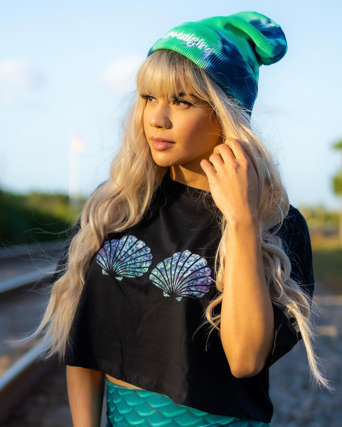 Cape Cali 100% Cotton Tie Dye Beanie - Mermazing Handmade Hippie Style Winter Hat for Women & Men - Perfect for Outdoor Activities, Festivals, and Cold Weather