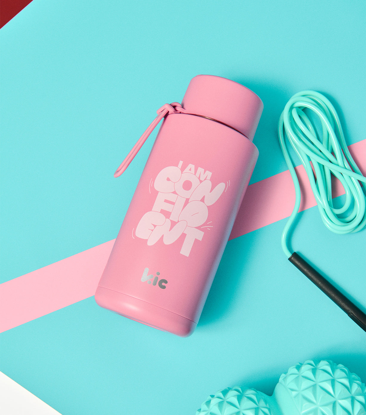 Kic Ceramic Reusable Water Bottle - 34oz (1000ml) Insulated Eco-Friendly Travel Mug for Hot & Cold Drinks - Perfect for Office, Gym, Hiking and Outdoor Activities