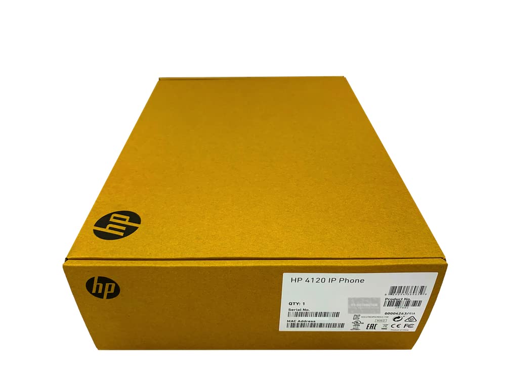 HPE 4120 IP Phone - Business VoIP Phone with HD Voice, SIP Support | Ideal for Office Communication & Call Centers