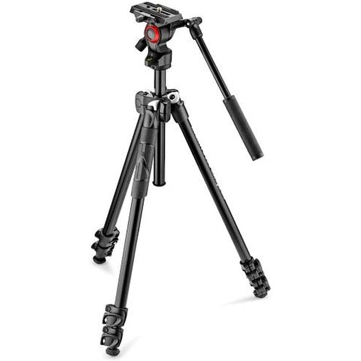 Manfrotto 290 Light Aluminum Befree Live Fluid Video Tripod - Professional Travel Tripod for DSLR Cameras & Video Shooting, Perfect for Vlogging, Live Streaming & Outdoor Photography