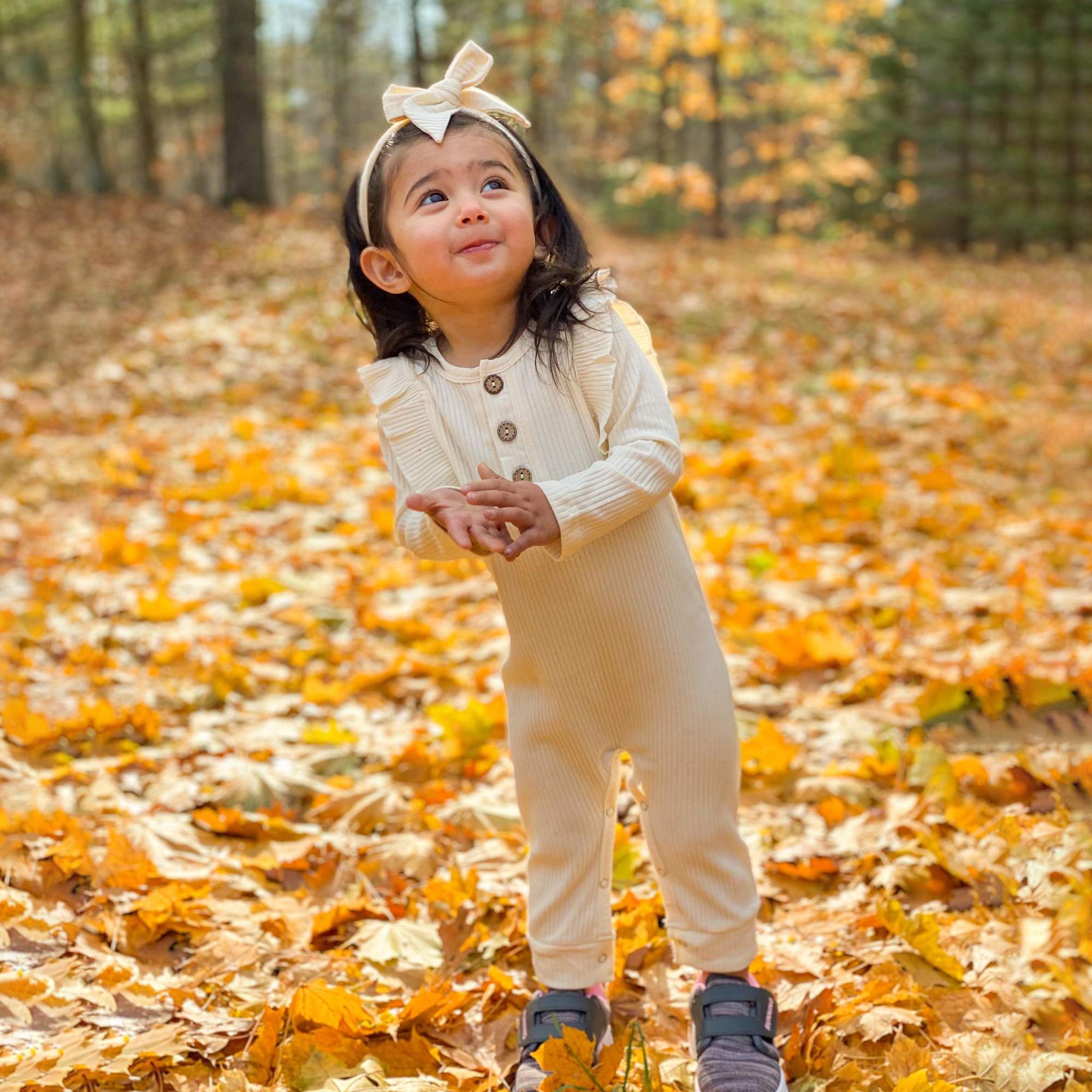 Renotemy Newborn Baby Girl Clothes - Fall Winter Outfits, Infant Rompers & Solid Jumpsuits | Cute Baby Bodysuits for Girls | Perfect for Family Photos, Holiday Gifts & Daily Wear