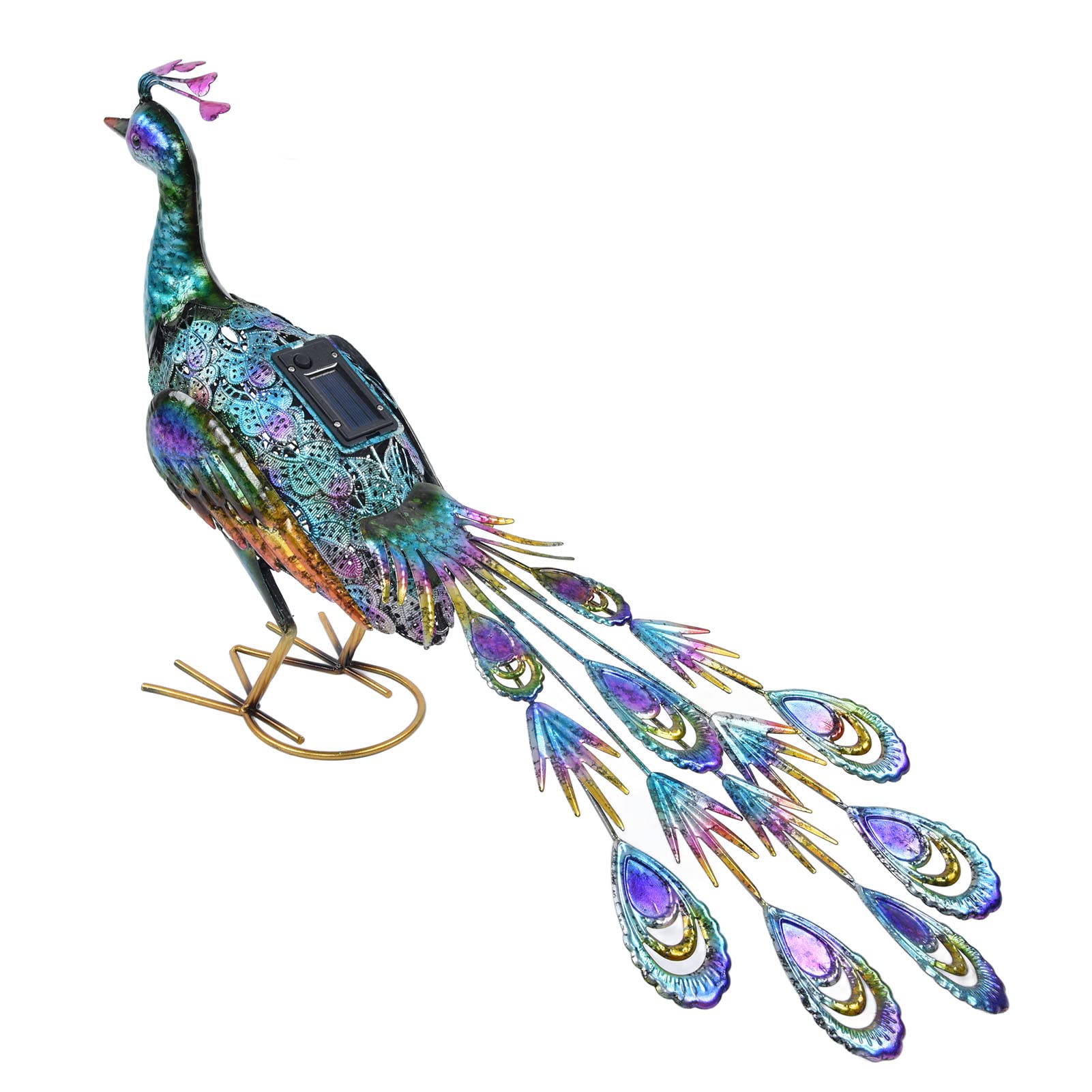 Solar Powered Peacock Garden Lights - Waterproof Outdoor LED Stake Lights for Garden, Patio, Backyard - Decorative Animal Landscape Lighting for Parties, Weddings & Holidays (58x28x18cm) - Perfect for Pathway Illumination & Evening Ambiance