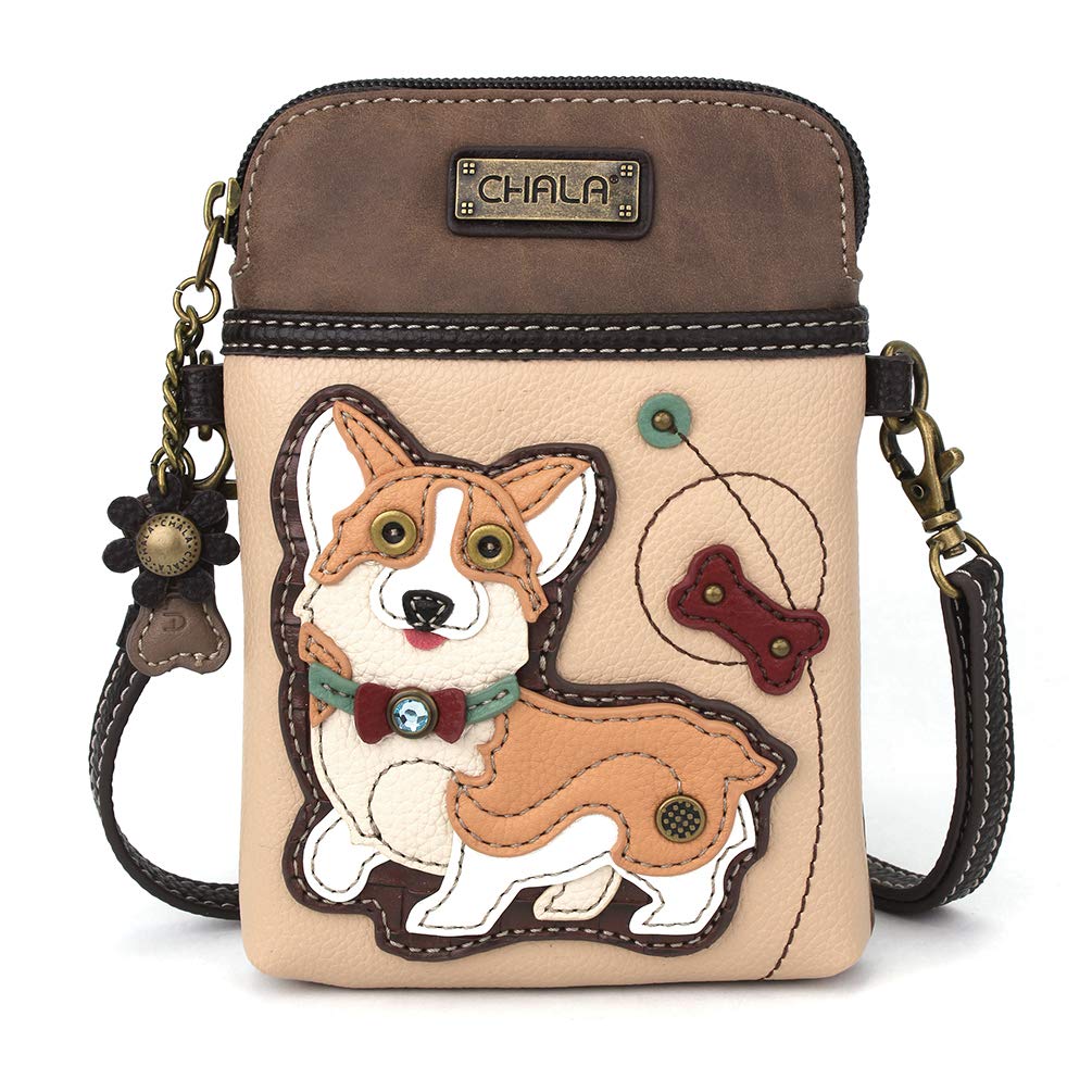 CHALA Women's Crossbody Phone Purse - PU Leather & Canvas Adjustable Strap Handbag for iPhone, Wallet & Essentials | Perfect for Travel, Shopping & Daily Use
