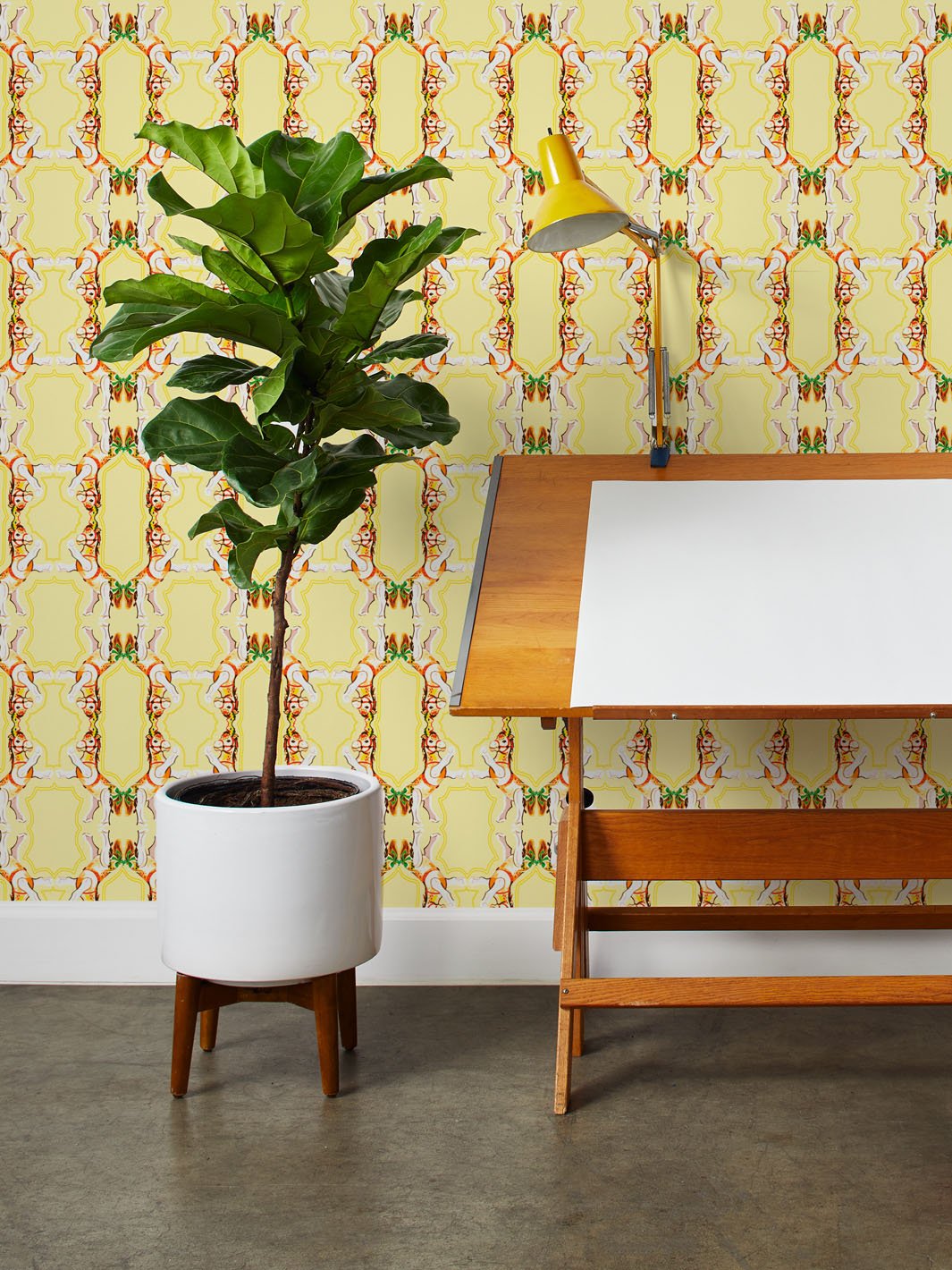 Fisher Price™ 'Horse Arc' Yellow Wallpaper - Perfect for Nursery, Kids Room & Playroom Decor