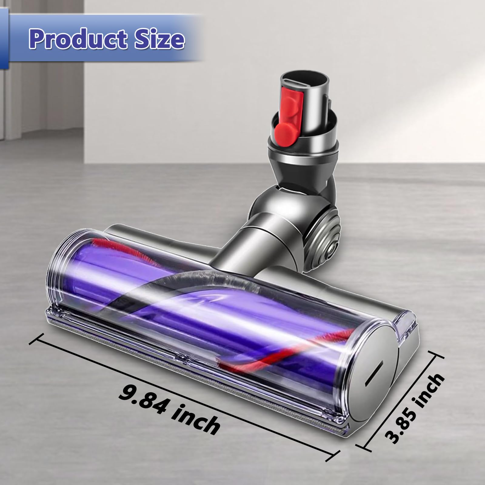 Dyson V12 Detect Slim Vacuum Cleaner Replacement Parts - Quick-Release Electric Head with Garbage Fighter Technology for Hardwood Floors & Carpets | Perfect for Pet Hair, Dust & Deep Cleaning in Homes & Offices