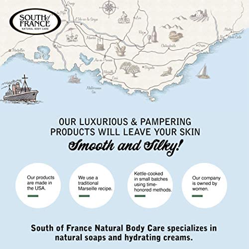 South of France Blooming Jasmine Foaming Hand Soap - Organic Hydrating Hand Wash with Agave Nectar, 8 oz Pump Bottle (6 Pack) | Gentle Cleansing for Kitchen, Bathroom & Office | Vegan & Cruelty-Free