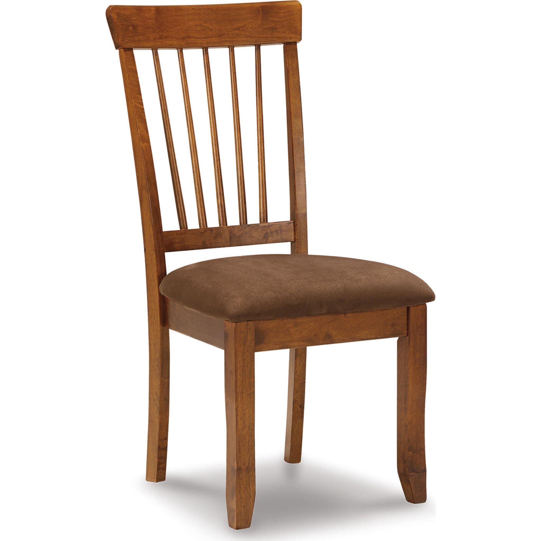 Berringer Side Chair - Rustic Brown Wooden Dining Chair with Sturdy Frame (D199 01) - Perfect for Kitchen, Dining Room, and Office Use