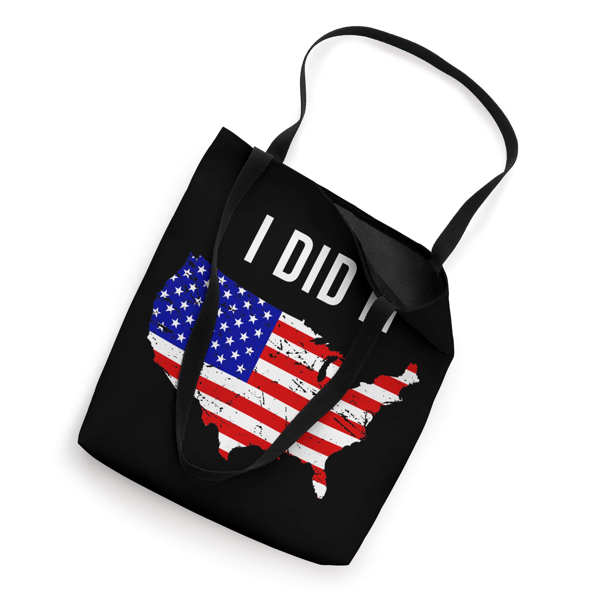American Flag Tote Bag for Travel Lovers - Perfect Solo Traveler Gift & Christmas Present - Durable Shopping Bag for Beach, Grocery & Daily Use