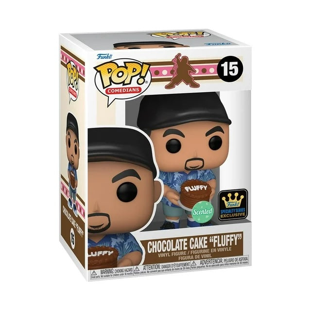 Gabriel Iglesias Fluffy Scented Chocolate Cake Pop! Vinyl Figure - Collectible Comedian Toy for Display, Gifts & Pop Culture Enthusiasts