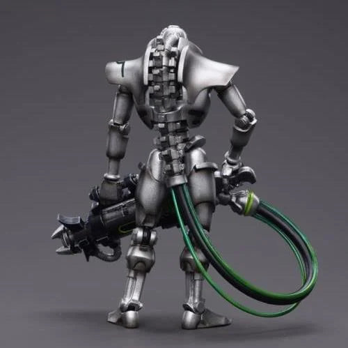 JOYTOY Warhammer 40k Necrons Sautekh Dynasty Immortal with Tesla Carbine - 28mm Scale Miniature Figure for Tabletop Wargaming, Painting & Collecting