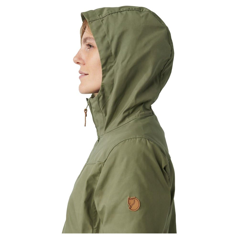 Fjallraven Stina Jacket for Women - Waterproof Outdoor Windbreaker with Hood - Perfect for Hiking, Camping & Travel