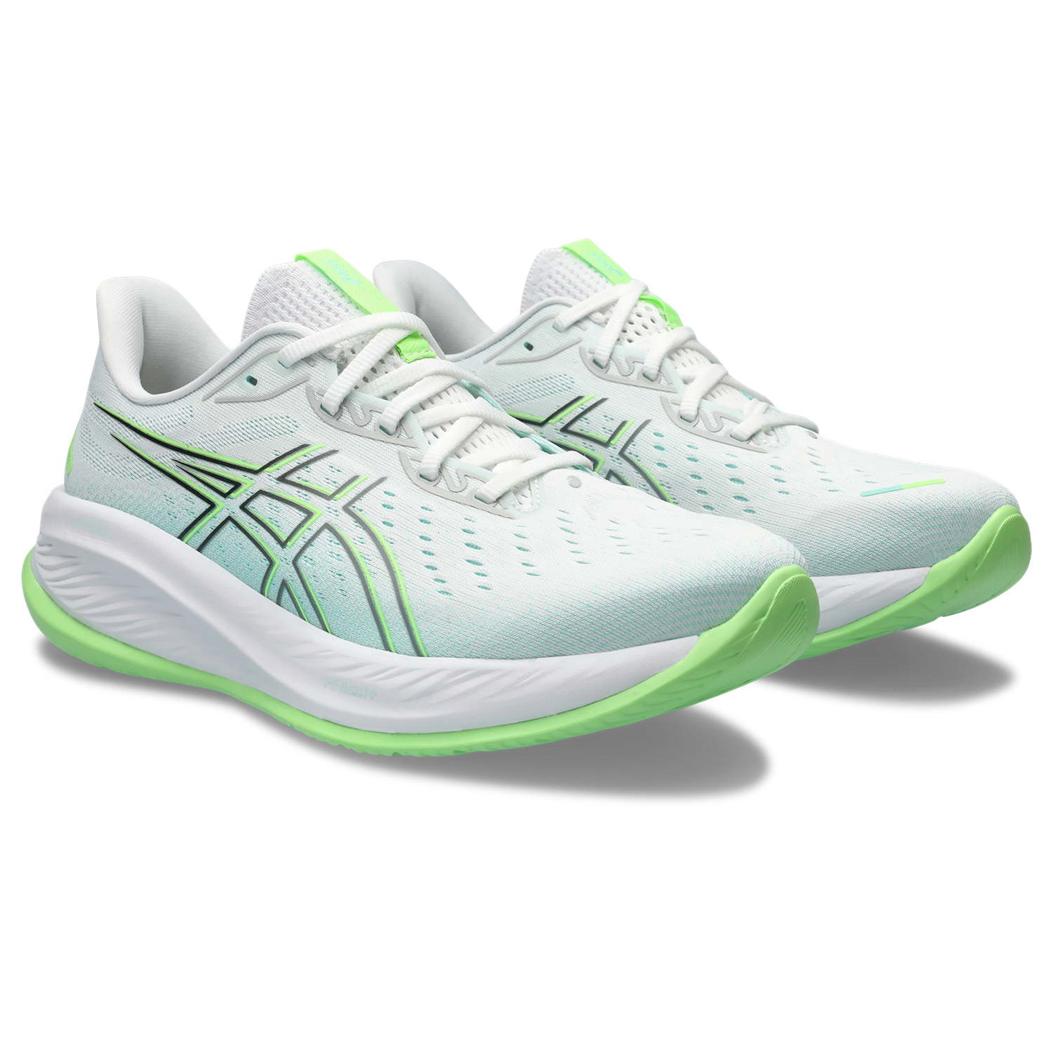 ASICS Men's Cumulus 26 Running Shoes - White/Sheet Rock - Lightweight Cushioned Sneakers for Jogging, Gym Workouts & Everyday Wear
