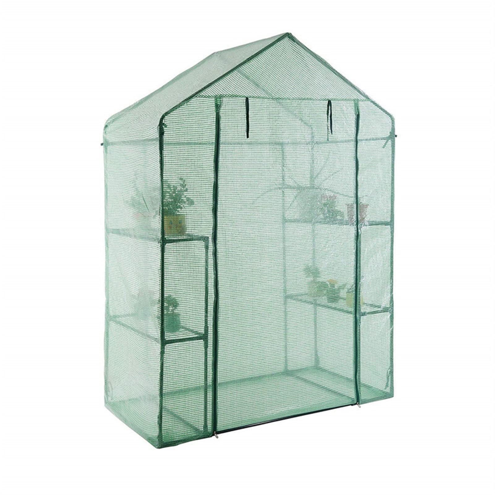 ZSHUZI Large Outdoor Greenhouse - 4-Tier Walk-in Plant Greenhouse for Vegetables, Flowers & Seedlings | Perfect for Backyard Gardening, Urban Farming & All-Season Plant Protection