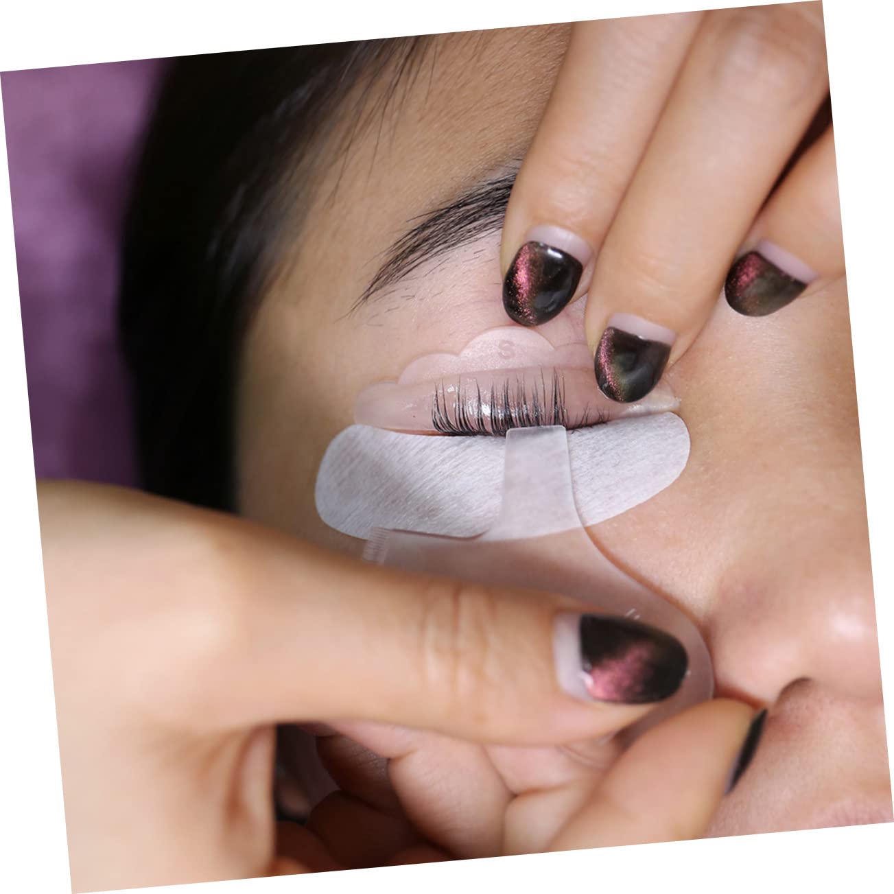 Mipcase 3 Pairs Eyelash Extension Under Eye Pads - Reusable Silicone Eye Patches for Lash Extensions, Perfect for Makeup Artists & DIY Lash Lovers - Great for Salon, Spa & Home Use
