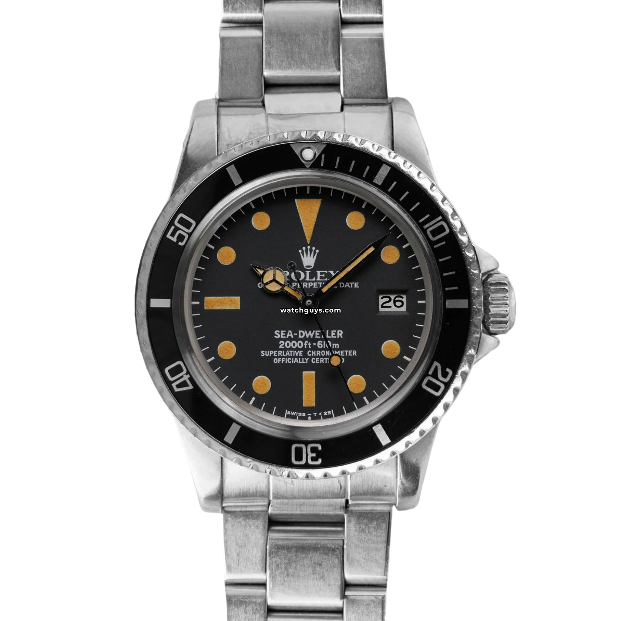 Vintage Rolex Sea-Dweller 1665 Black Oyster Professional Men's Diving Watch - Perfect for Deep Sea Exploration & Luxury Collectors