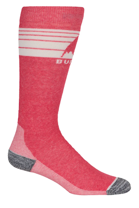 Burton Women's Emblem Midweight Hiking Socks - Warm & Comfortable Wool Blend for Outdoor Adventures, Camping & Snowboarding