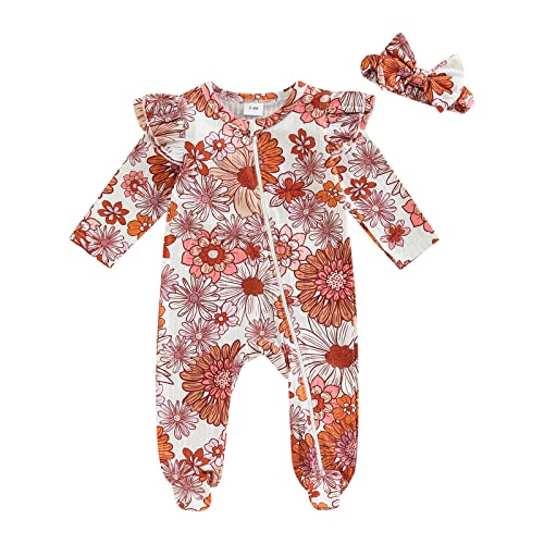 Flower Footie Red