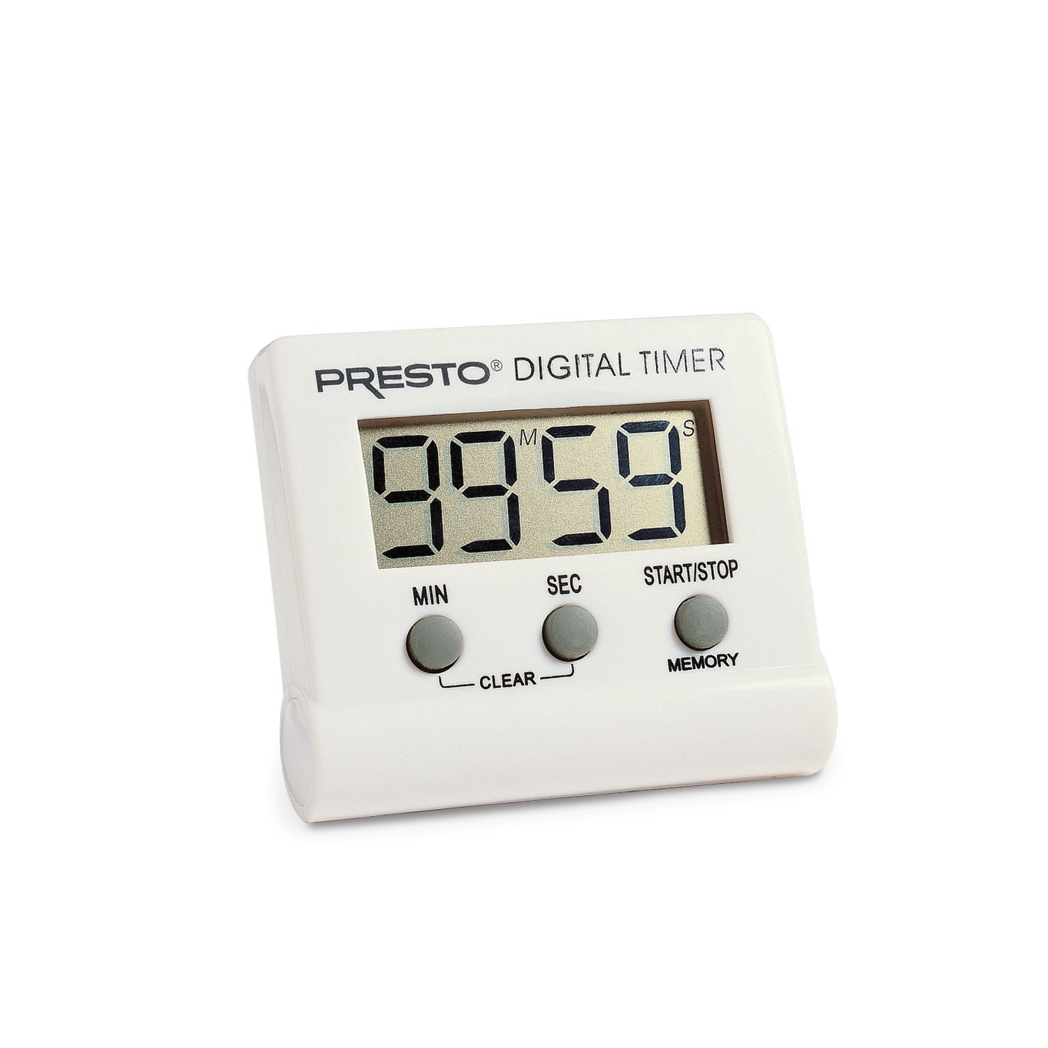 Presto! 04213 Digital Electronic Timer - White | Countdown & Cooking Timer for Kitchen, Gym, Classroom & Office | Amazon Brand