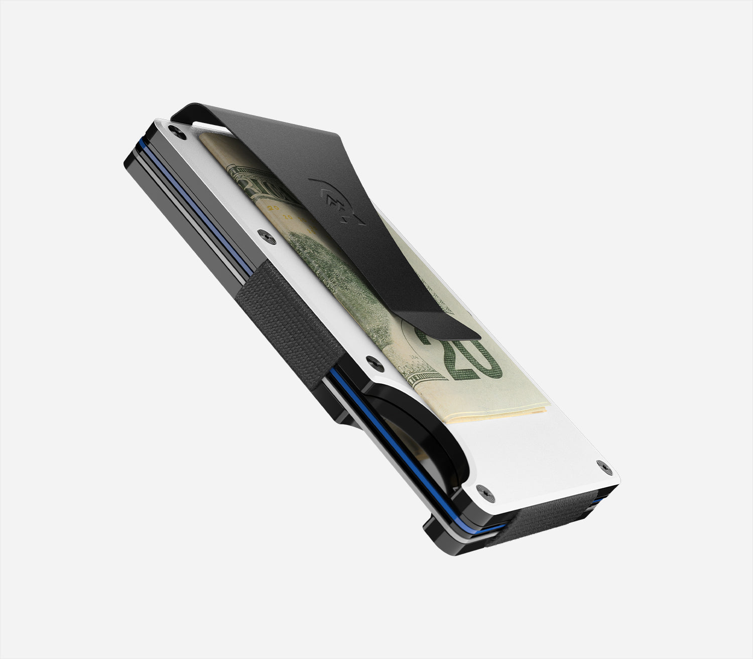 Ridge Wallet - Slim Minimalist RFID Blocking Front Pocket Wallet for Men - Polar White - Perfect for Travel, Everyday Carry & Gift Giving