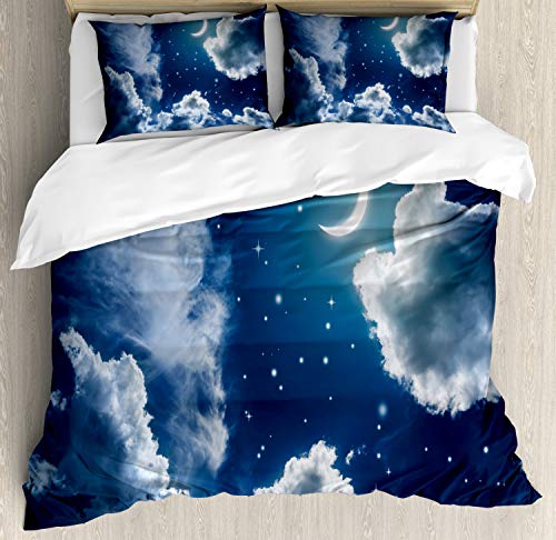 Dark Blue and White