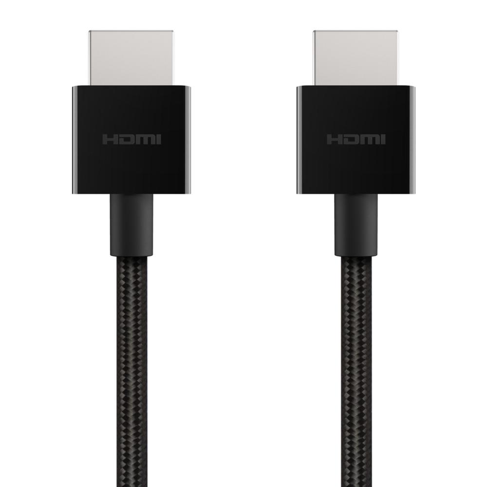 Belkin Master AV10176bt1M 4K Ultra High Speed HDMI 2.1 Braided Cable - 8K 60Hz, 4K 120Hz, HDR, eARC, Ethernet - Perfect for Gaming, Home Theater & 4K/8K TVs