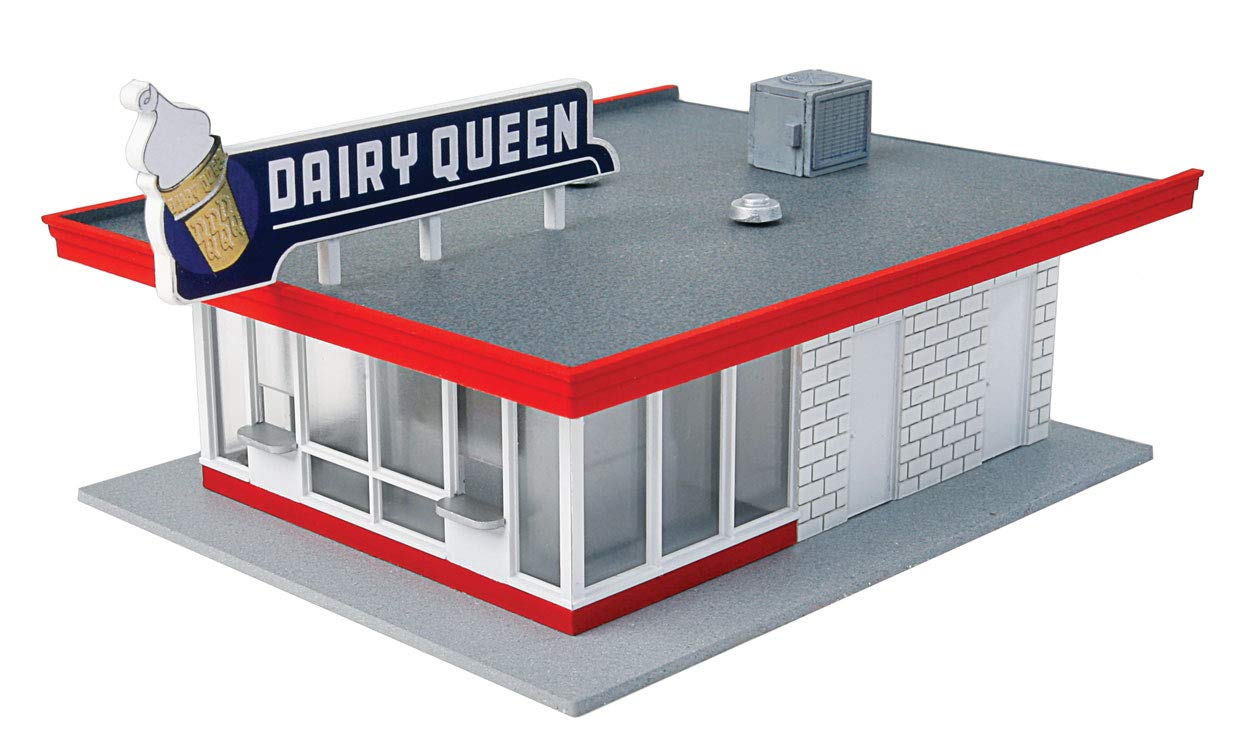 Vintage Dairy Queen® HO Scale Building Kit - Micro-Mark Walther Cornerstone Model Train Structure for Railroad Layouts & Dioramas - Perfect for Collectors & Hobbyists