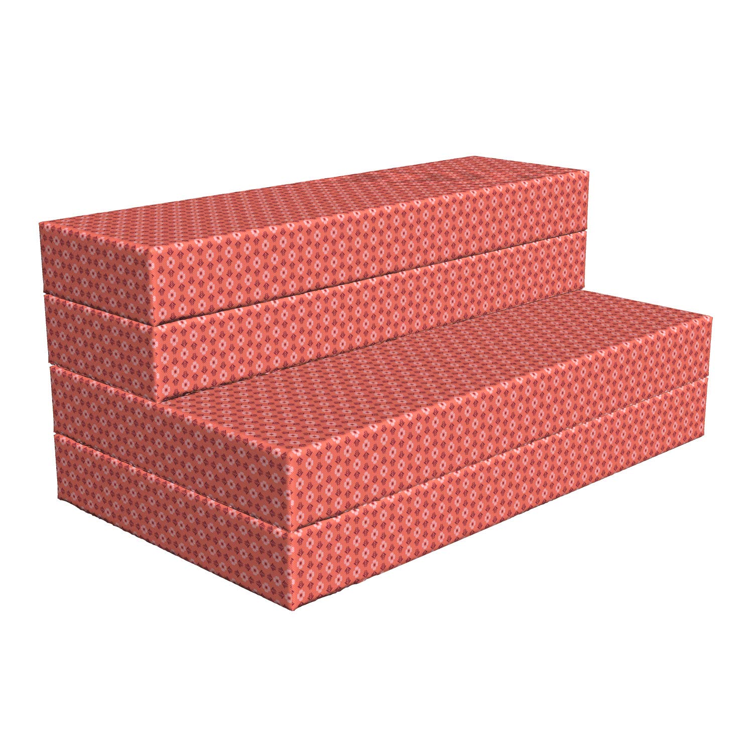 Ambesonne Coral Foldable Mattress - Queen Size 78.7