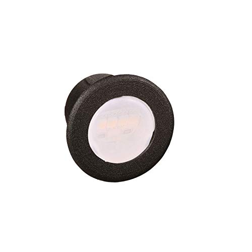DEKOR LED Recessed Stair Lights - Indoor/Outdoor Step Lighting Kit in Antique Metal Black | Perfect for Staircase, Pathway, Deck & Garden Illumination